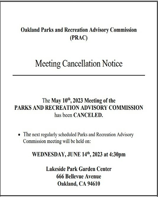 Meeting Cancellation Notice