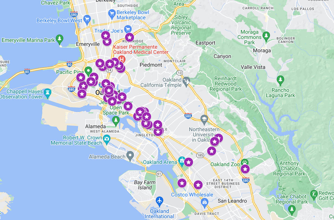 Map of GPU Phase 1 Community Engagement Events
