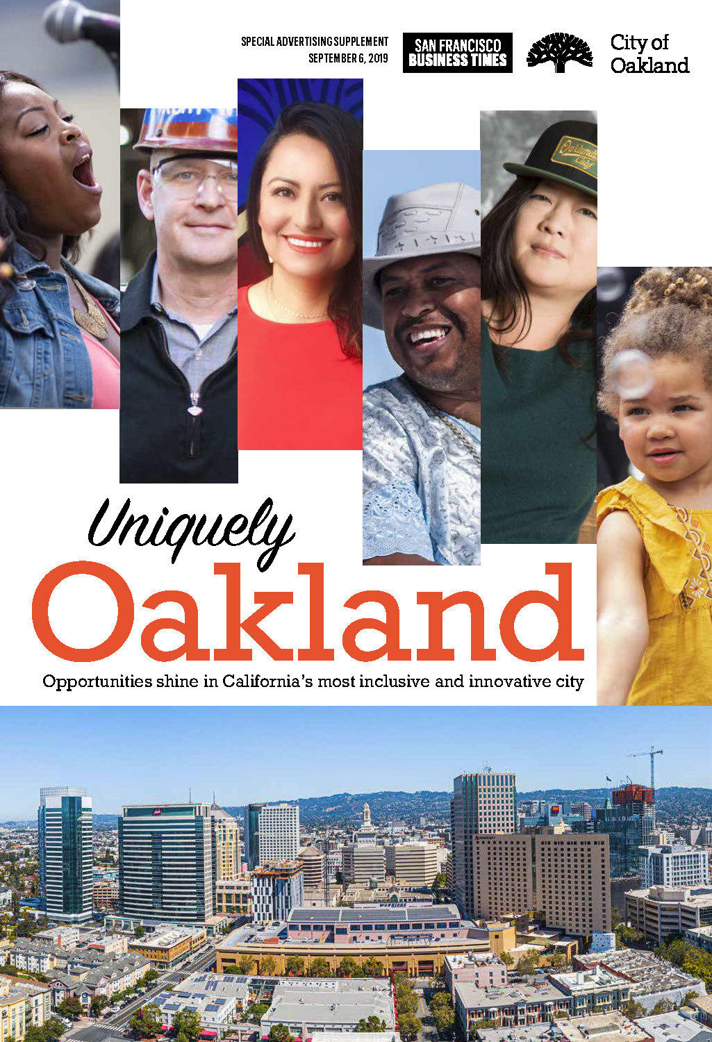cover of the Uniquely Oakland insert in the September 6, 2019 issue of the San Francisco Business Times