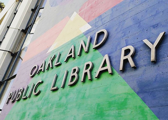 Oakland Public Library Sign