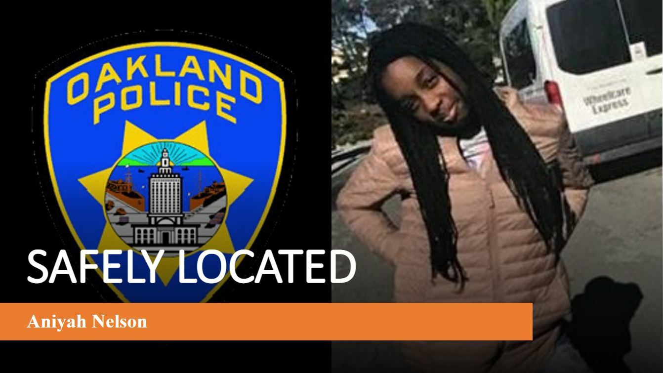 Photo of Aniyah Nelson who has been safely located.