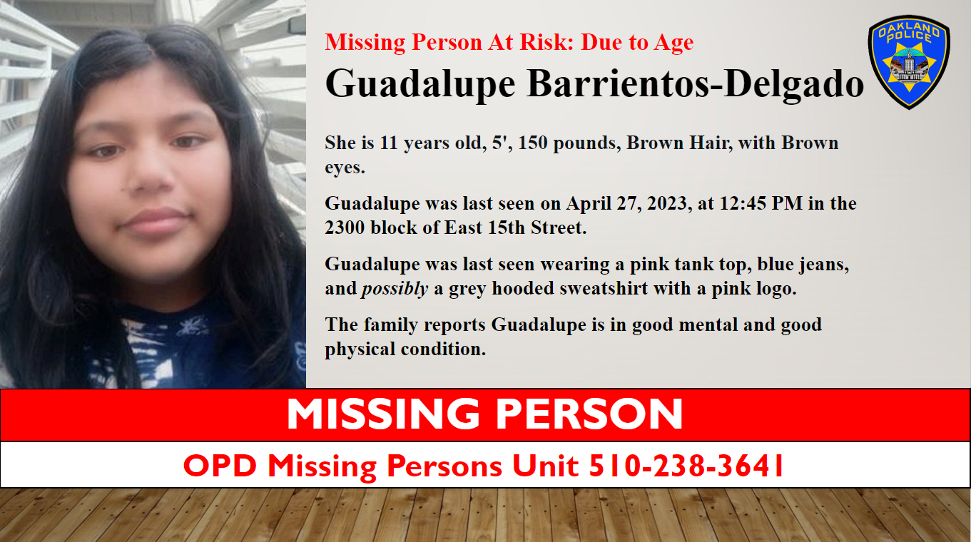 Photo of Missing Person Guadalupe Barrientos-Delgado