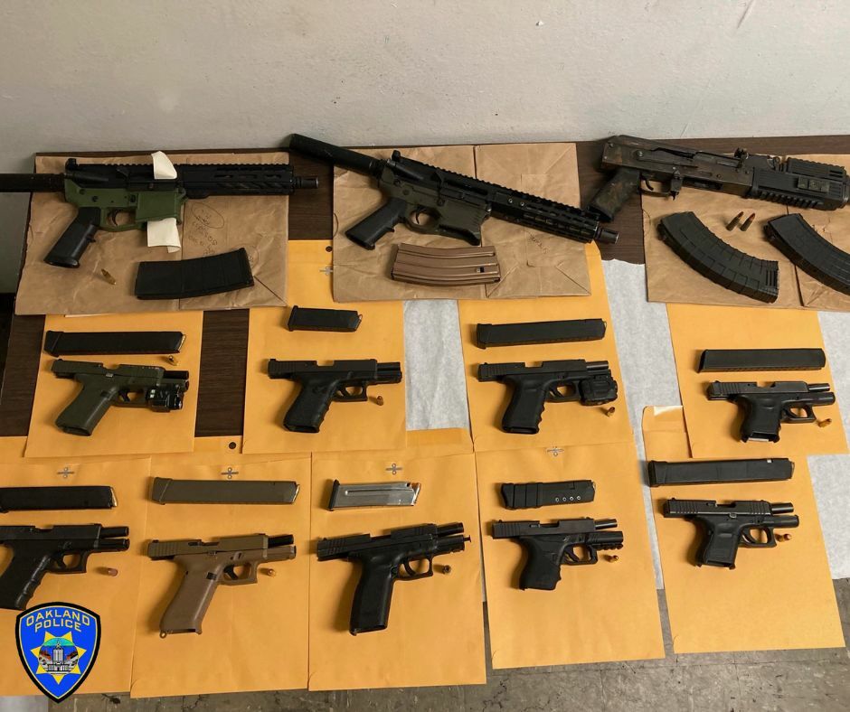 Photos of recovered Firearms