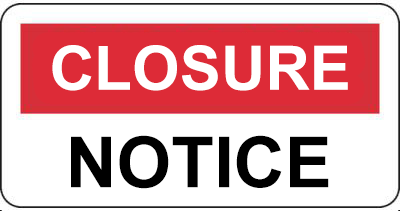 Closure Notice graphic