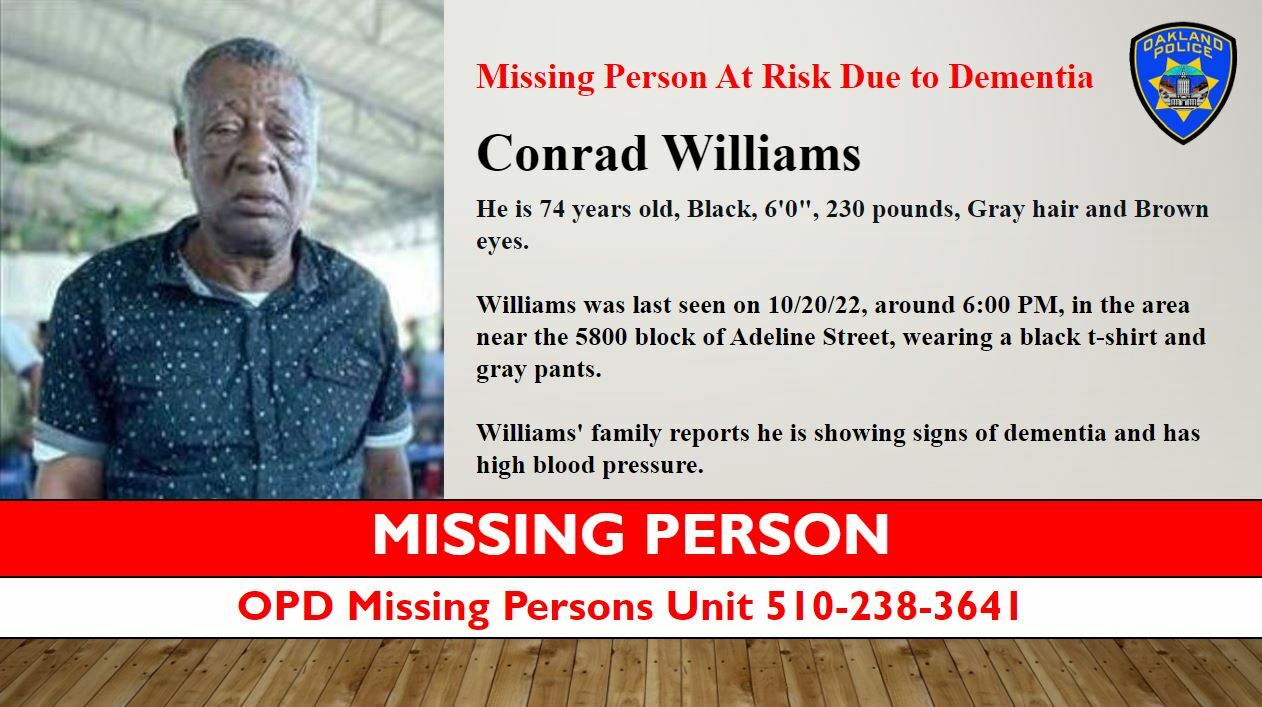 Photo of Missing Person Conrad Williams