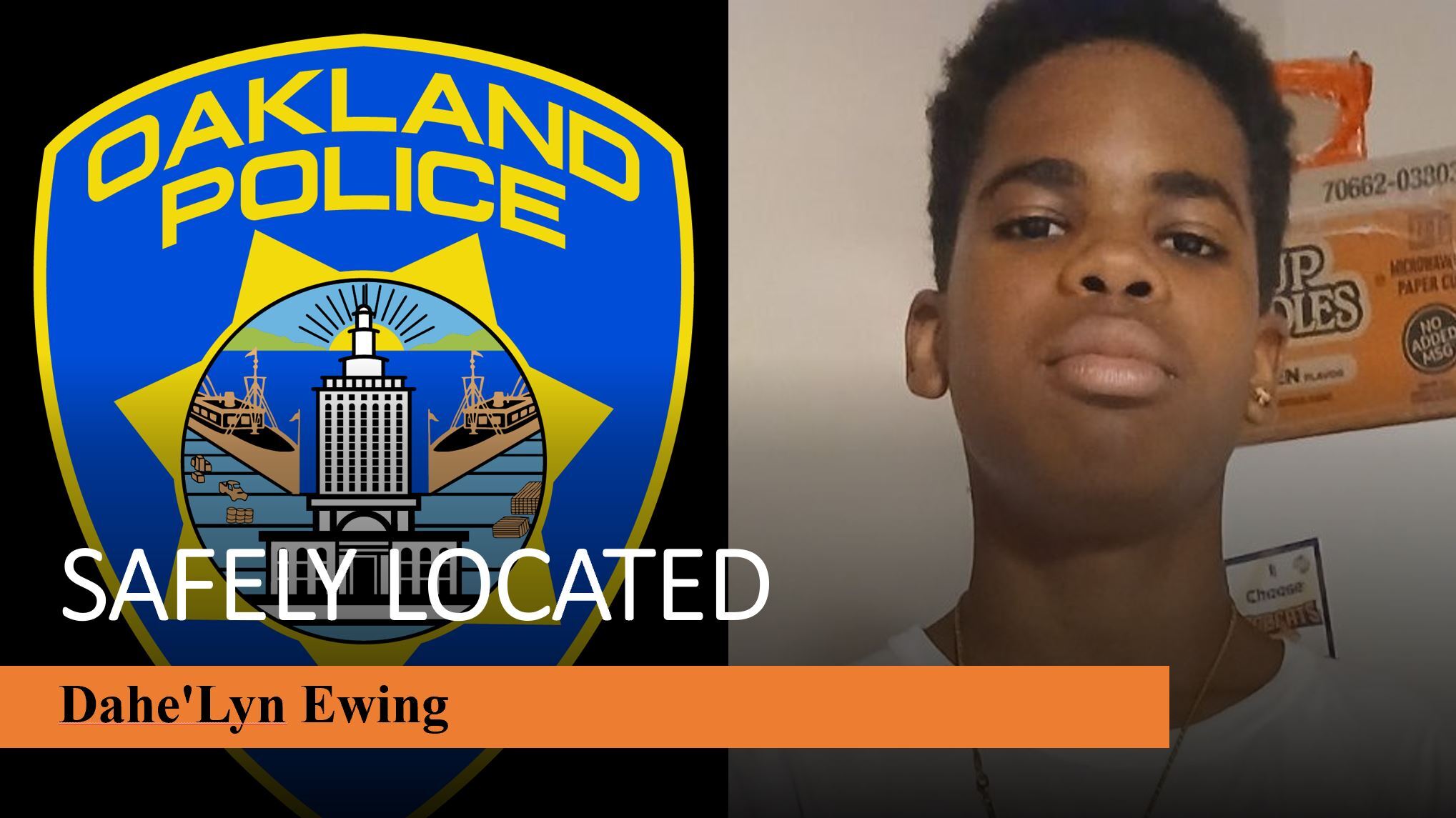 Safely Located DaHe'lyn Ewing