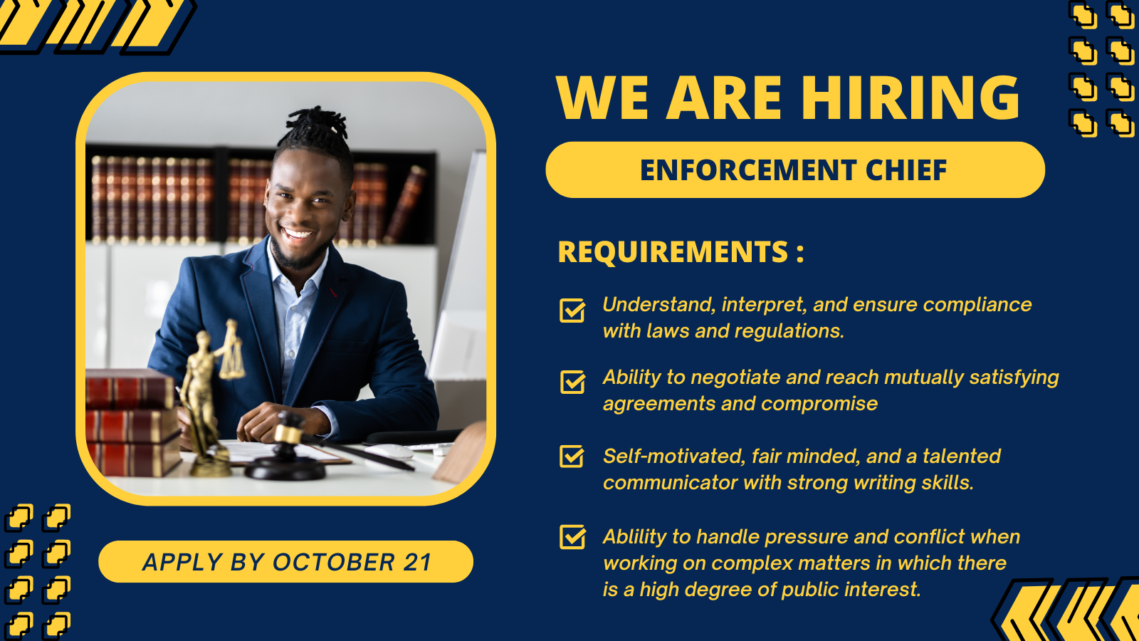 Enforcement Chief Position