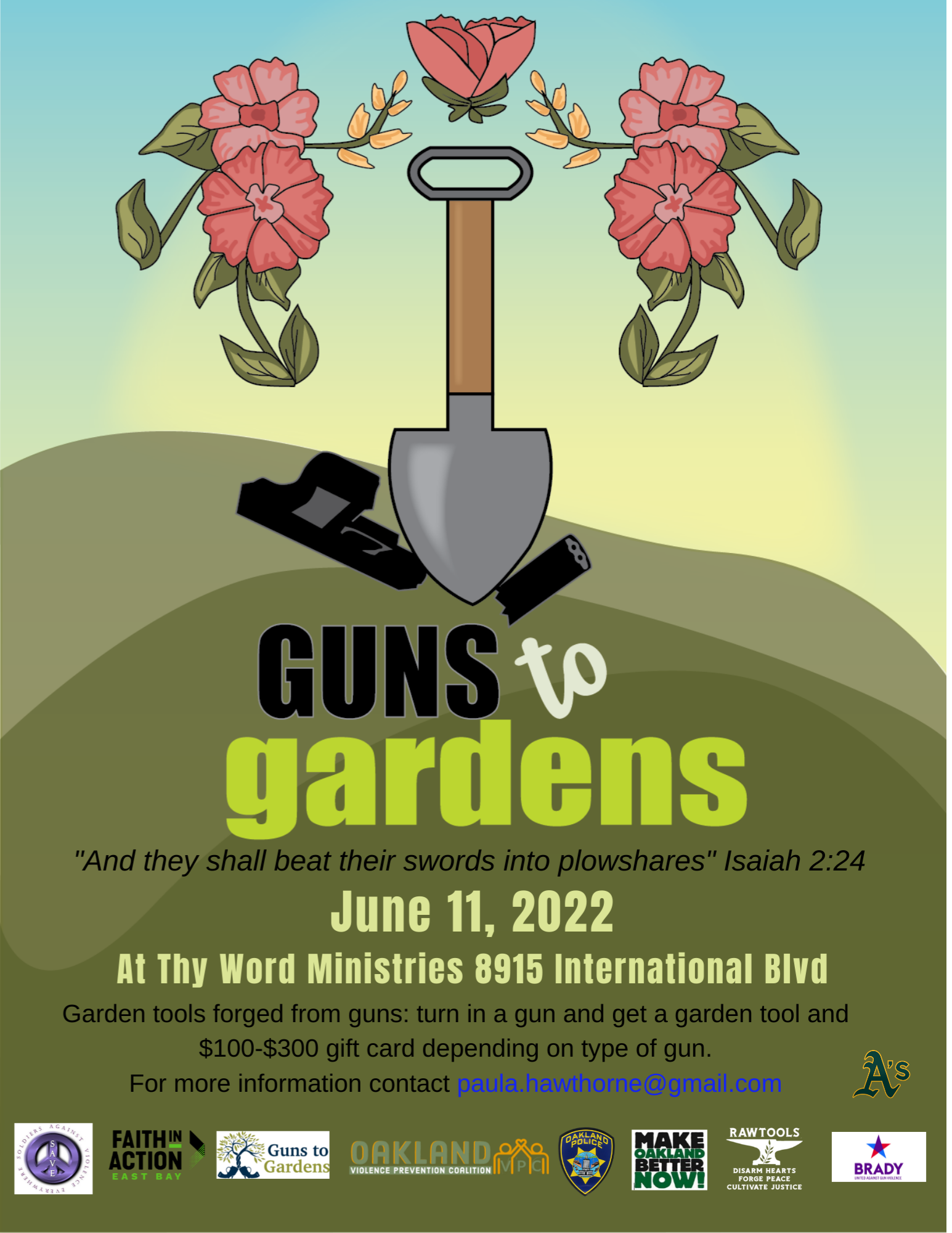 Guns to Gardens flyer