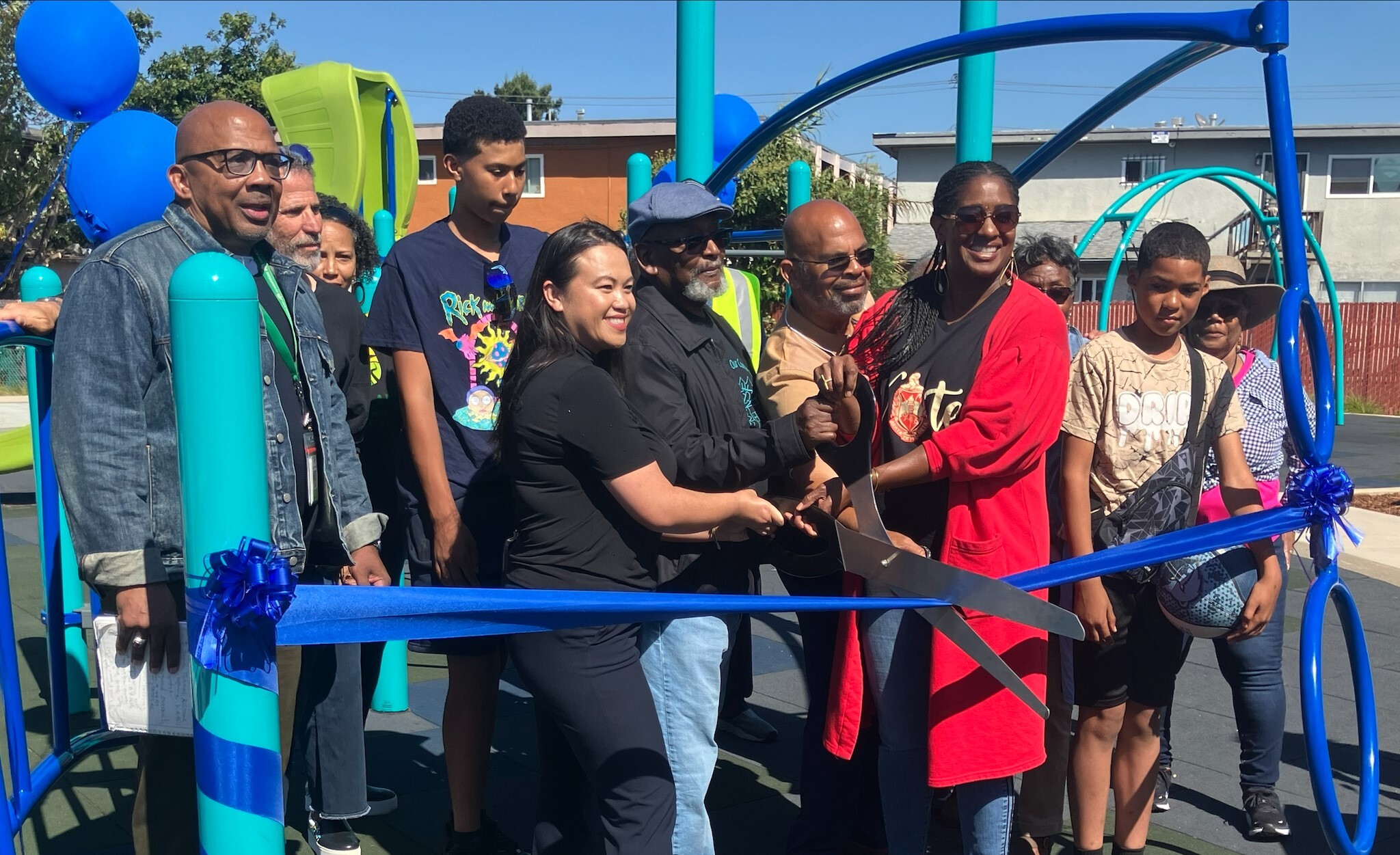 City leaders at the ribbon cutting ceremony