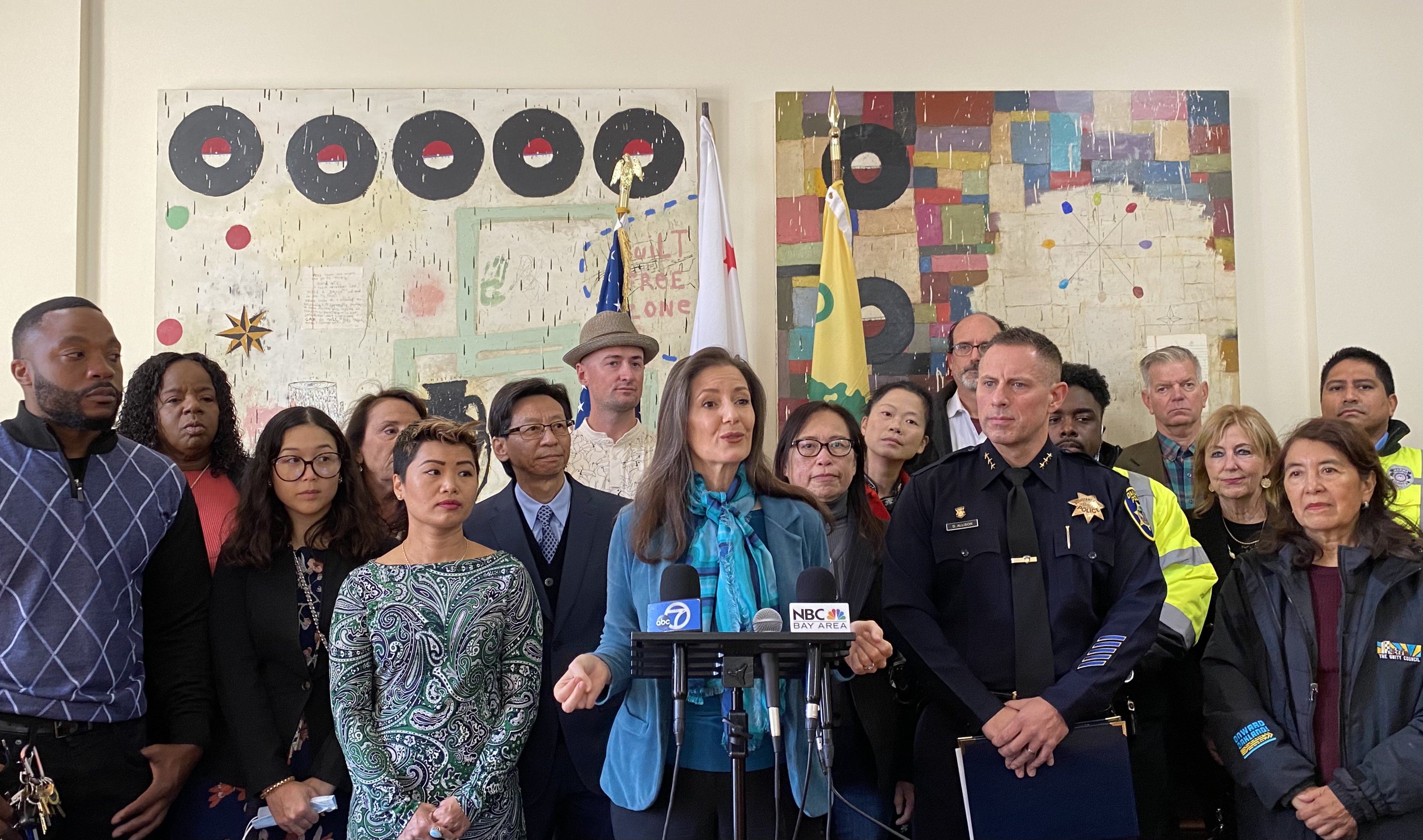 Mayor Schaaf and community leaders announce public safety initiatives for the holiday season.