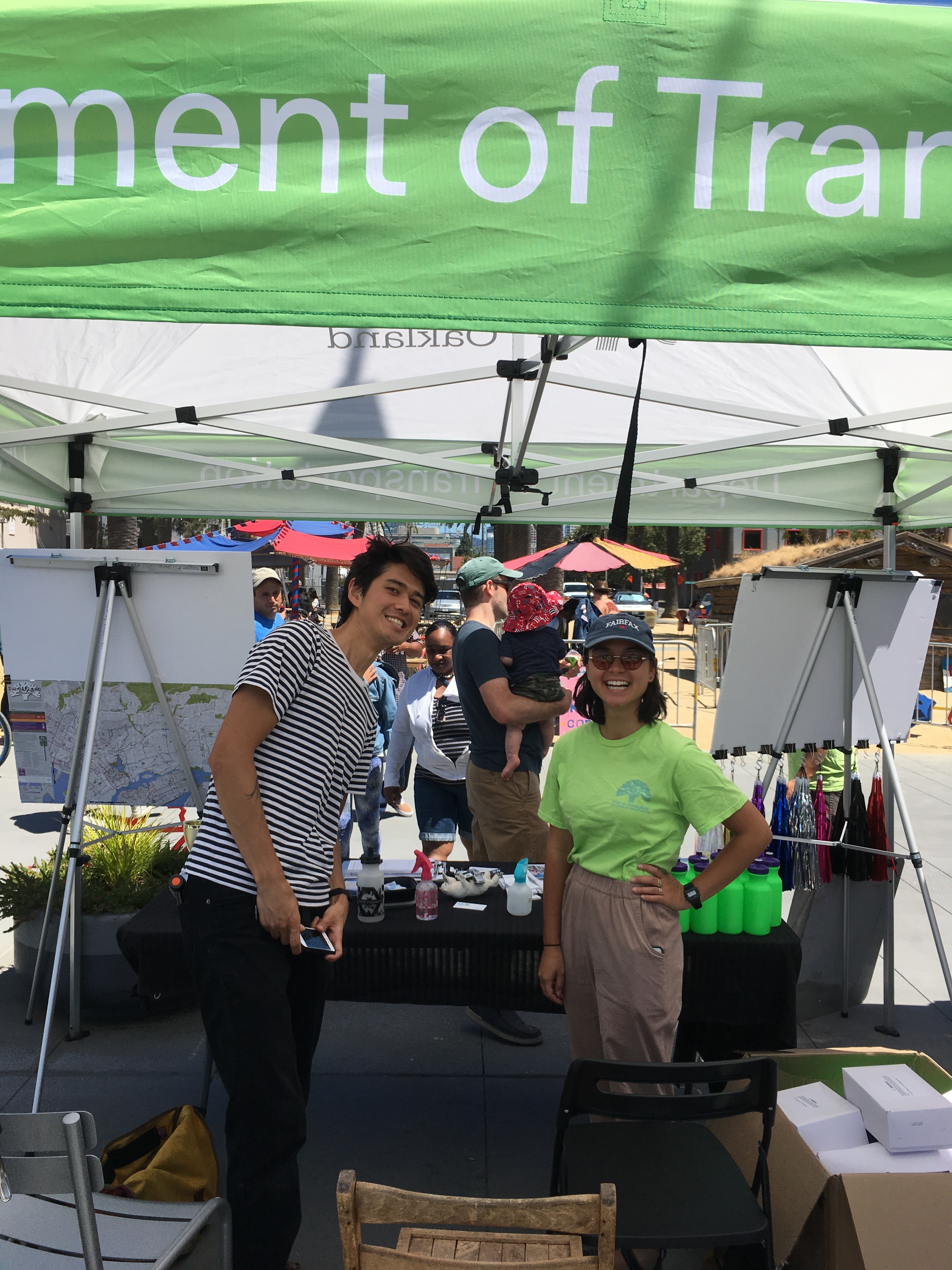 OakDOT interns performing outreach.