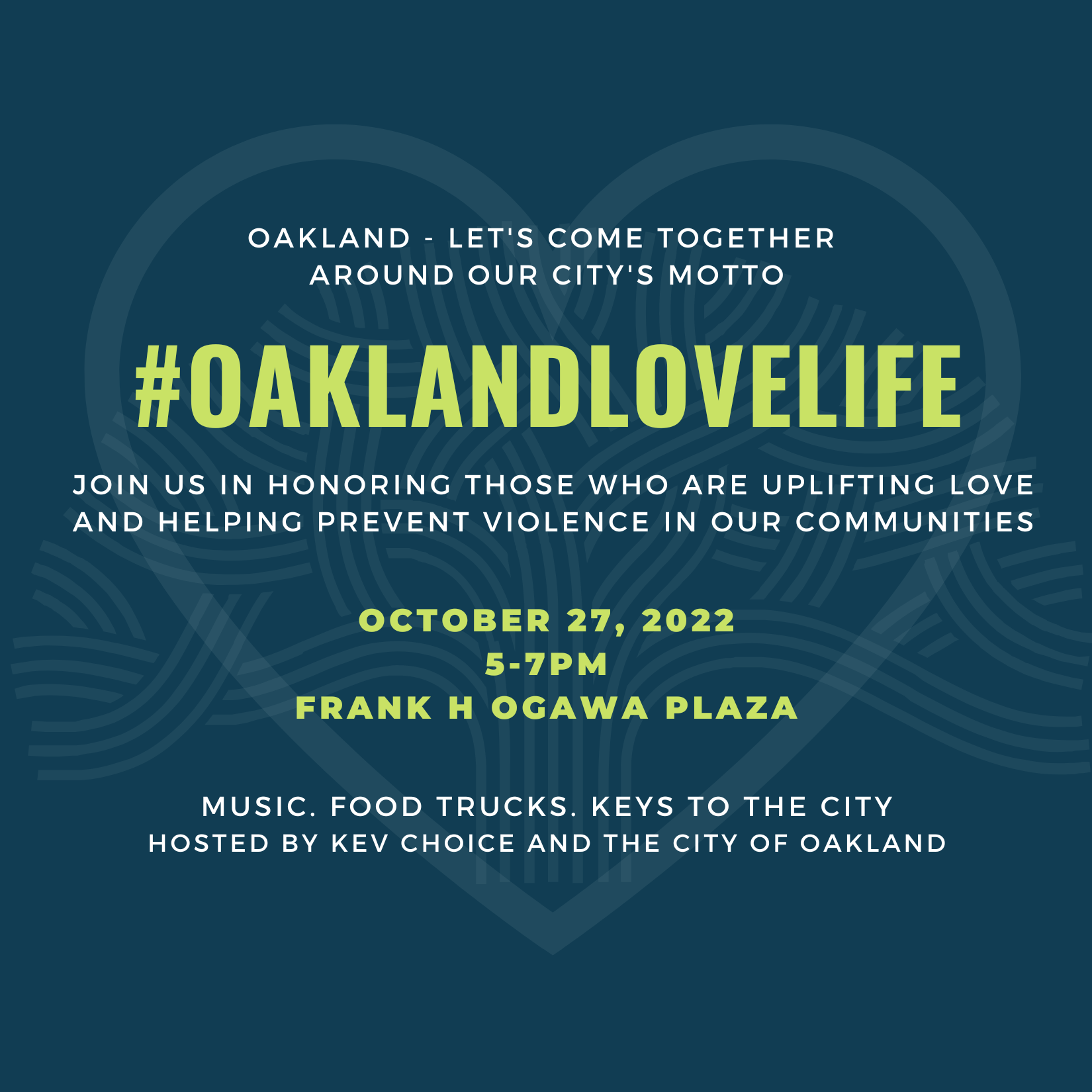 Oakland Love Life Event Flyer for 10.27.22