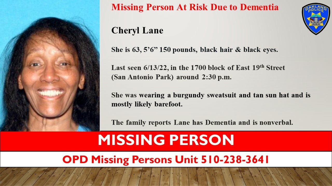 Photo of Missing Person Cheryl Lane