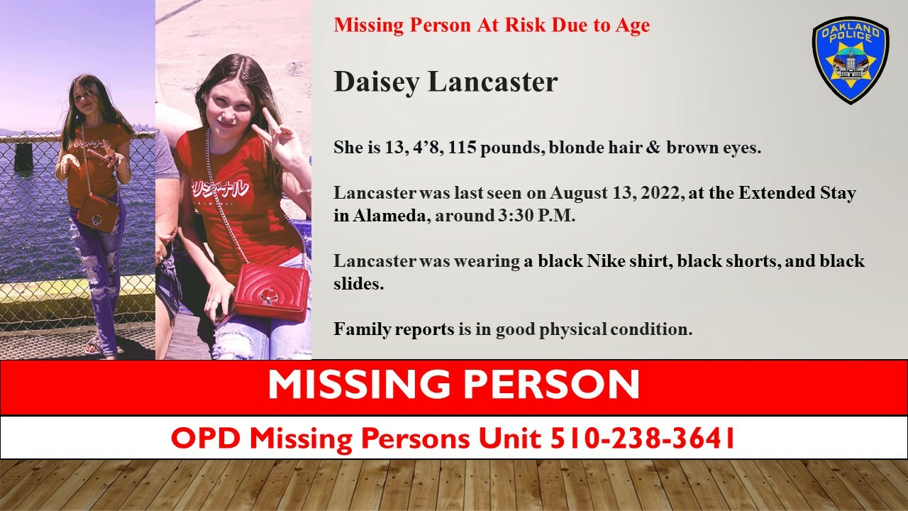 Photo of Missing Person Daisey Lancaster
