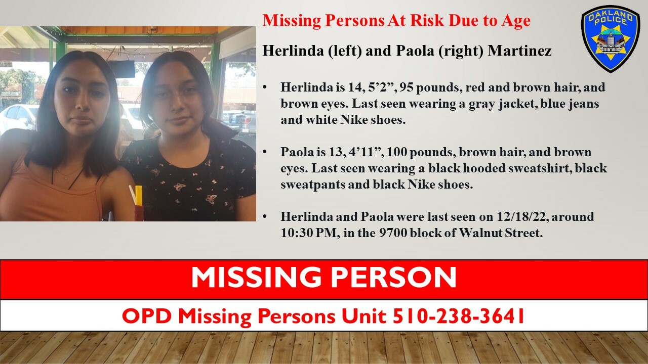 Photo of Missing Persons Herlinda and Paola Martinez