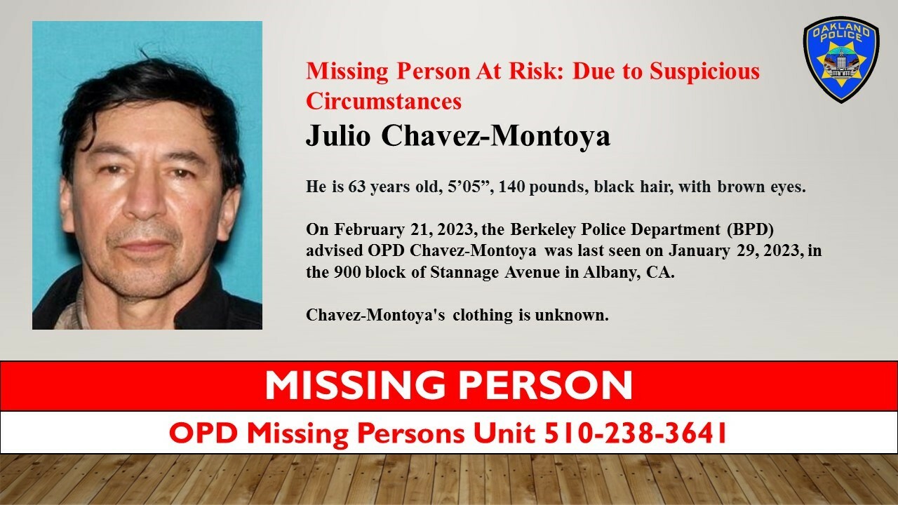 Photo of Missing Persons Julio Chavez Montoya