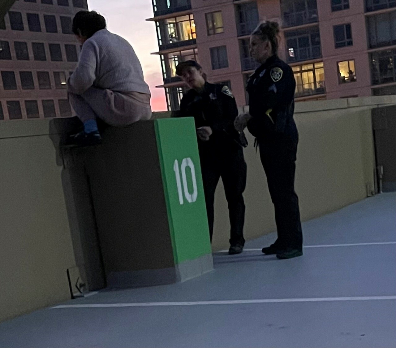 OPD Officers talking to a person