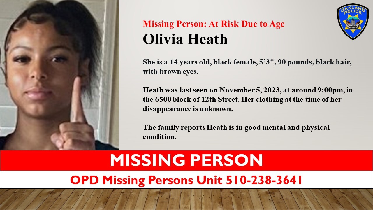 Olivia Heath Missing Person