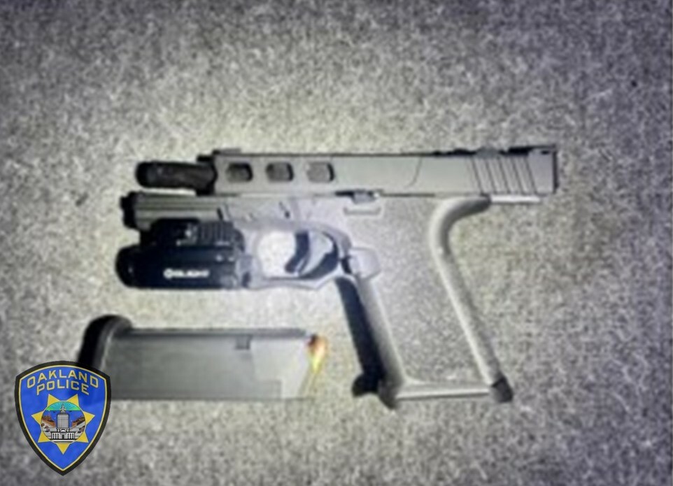 Recovered Firearm  with OPD Logo