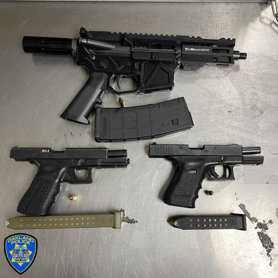 Recovered Firearm 10 22 24 three firearms, including an AR-style rifle, were recovered