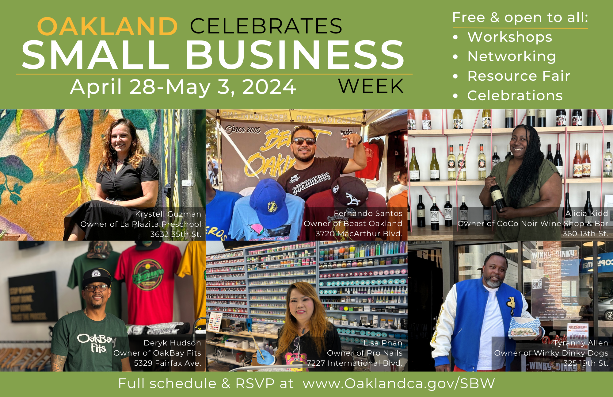 small business week postcard graphic