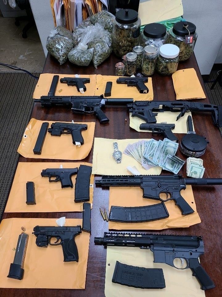 Guns, drugs and cash