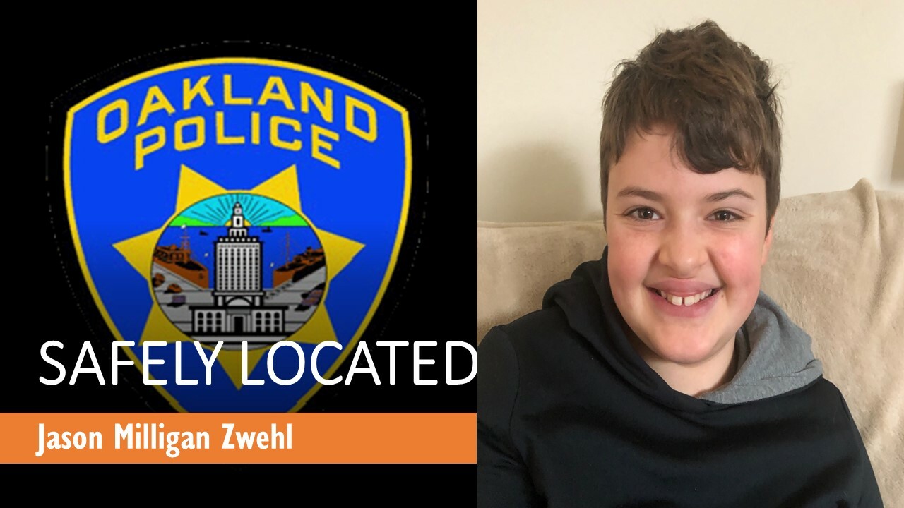 Photo of Jason Milligan Zwehl who has been safely located