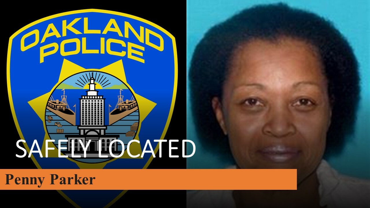 OPD badge and picture of Penny Parker indicating safely located.