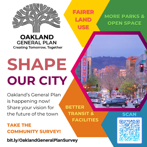 Oakland General Plan Survey Flyer