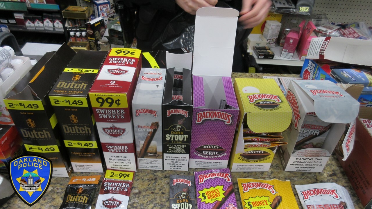 A large quantity of banned flavored tobacco products