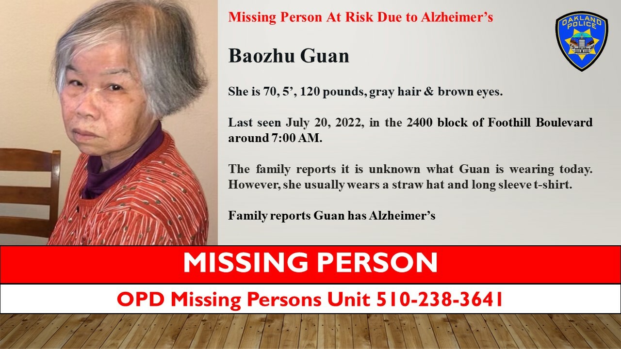 Photo of Missing person Baozhu Guan