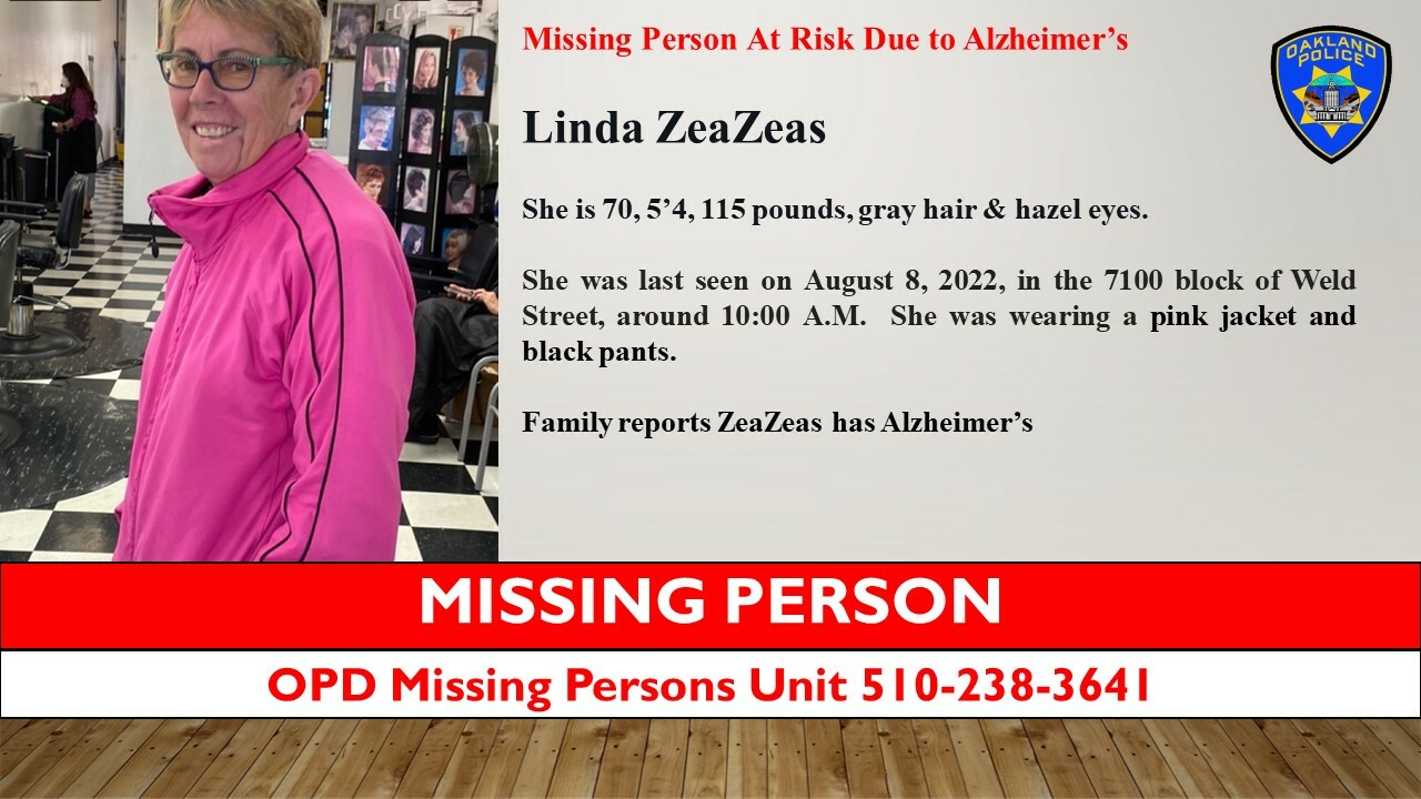 Photo of Missing person Linda Zeazeas