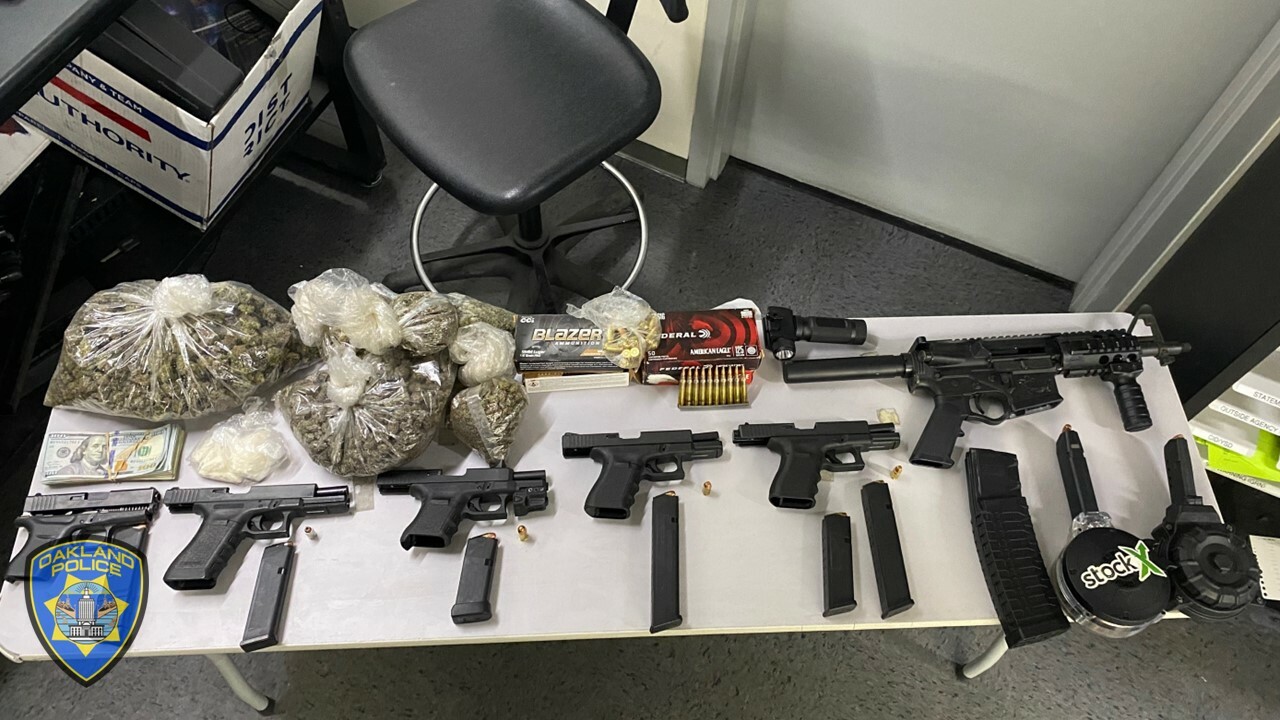 Recovered Narcotics and firearms