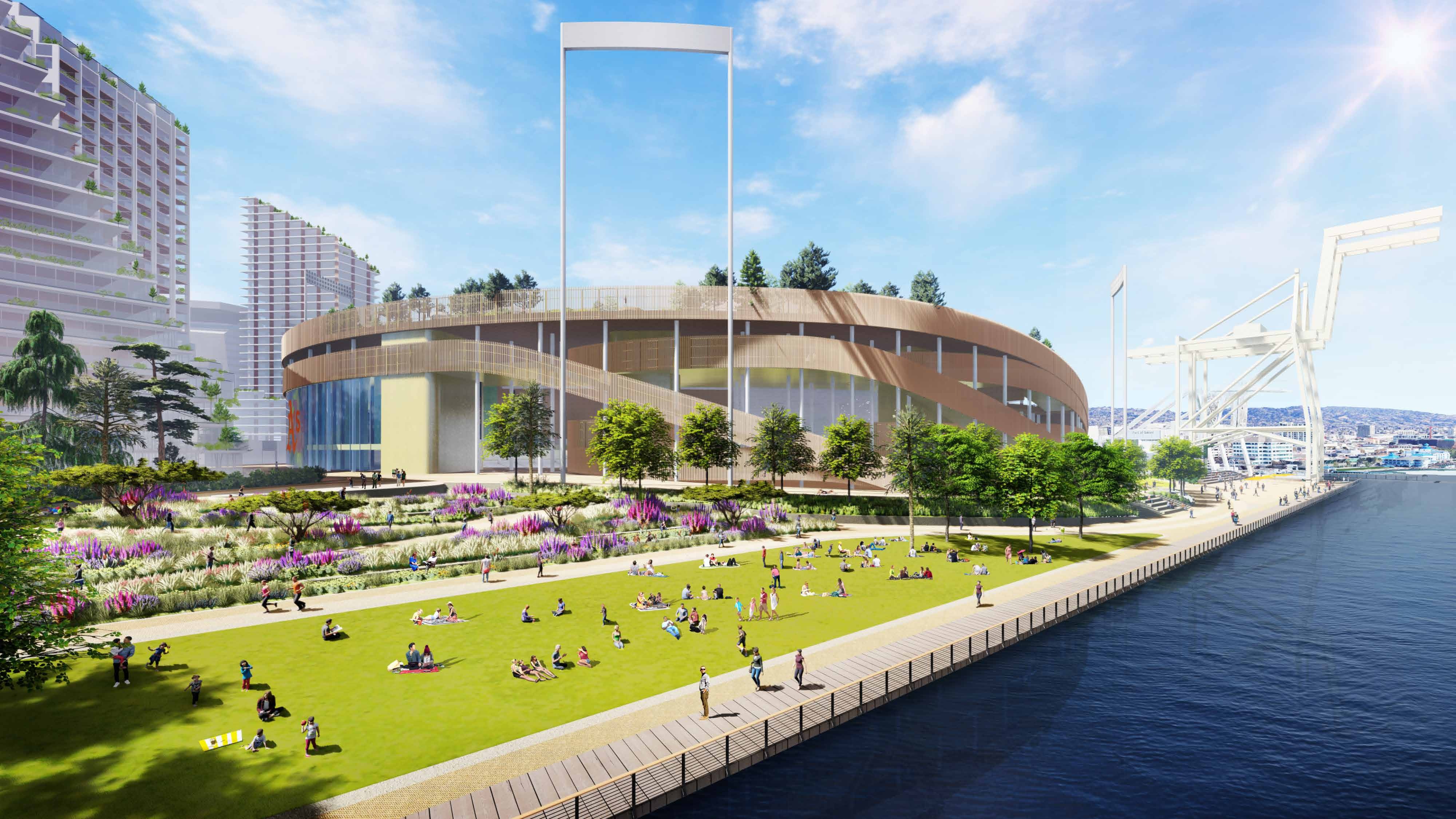 Howard Terminal Ballpark Rendering