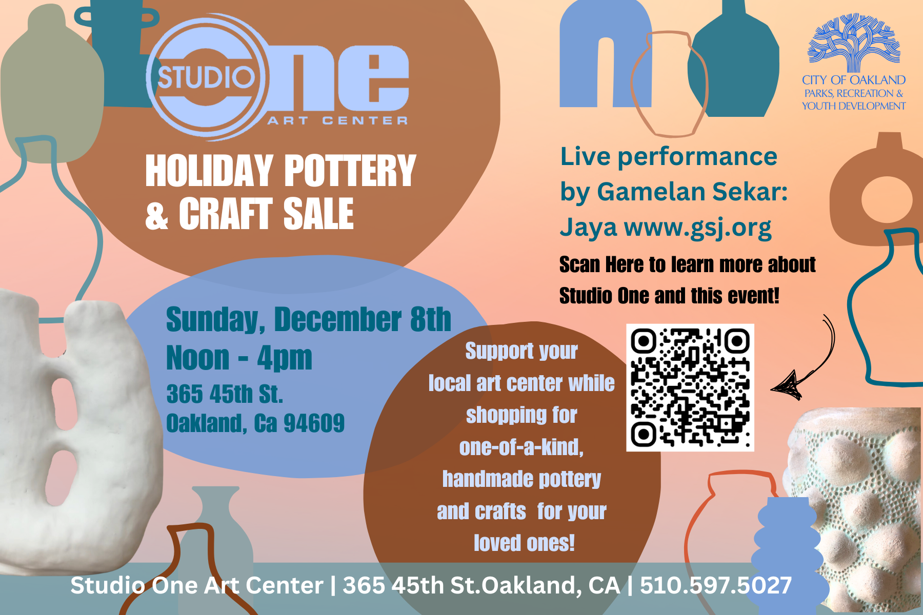 Studio One Holiday Pottery & Craft Sale Image